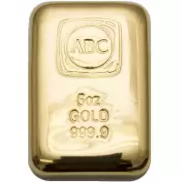 Gold Bullion Bars 5oz ABC Cast Gold Bar 9999 Purity