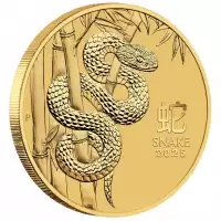  1/10oz Gold Perth Mint Lunar New Year Snake 2025 Coin 9999