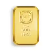  5oz ABC Cast Gold Bar 9999 Purity